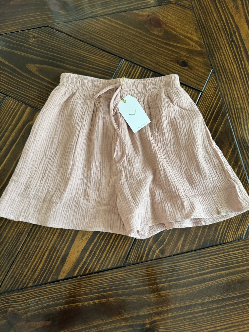 Free The Roses Gauze Shorts - Dusty Pink